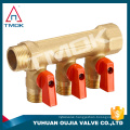 China manufacturer brass water manifold in floor heating plumbing system in heavy duty